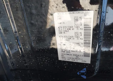 2013 Infiniti Jx35 из США, поврежденный, VIN 5N1AL0MM2DC300423